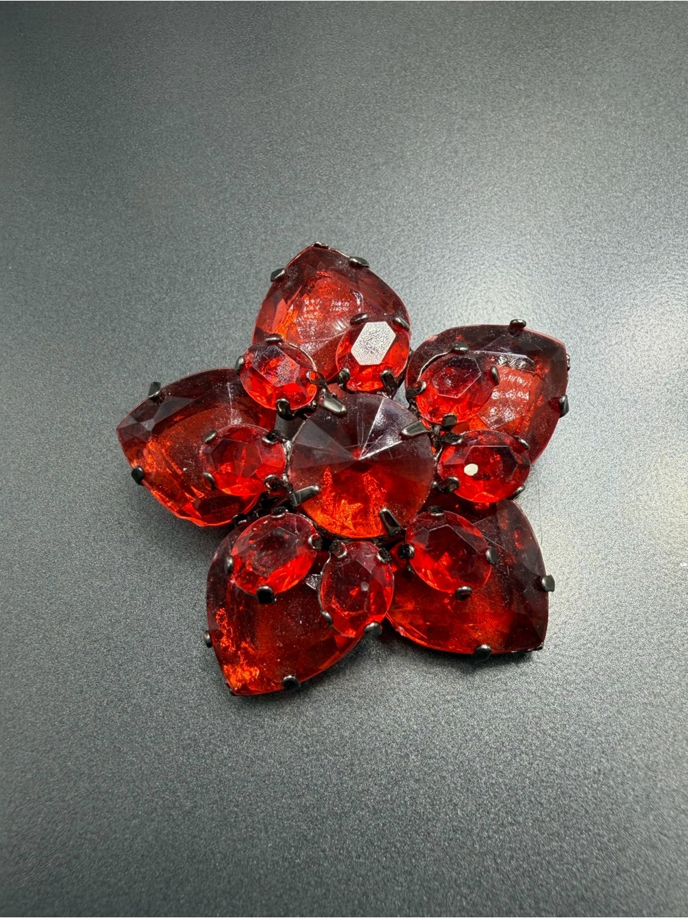 Vintage April Cornell Red Brooch #243UB